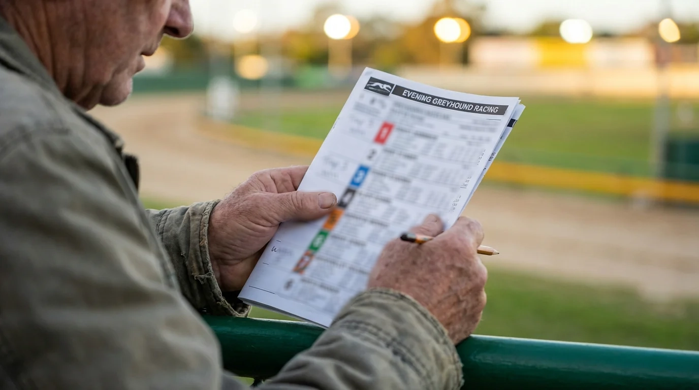 Doncaster greyhound race card with form figures and trap draw data